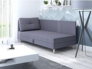 Čalúnená jednolôžková posteľ 110x195 MENDY PLUS 2 - šedá