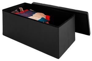 Úložný box čierny - 80 x 40 x 40 cm