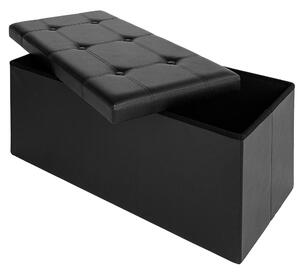 Úložný box čierny - 80 x 40 x 40 cm