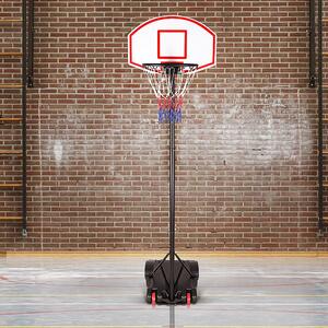 Basketbalový kôš s kolieskami - 179-209 cm