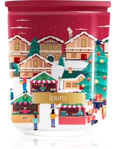 Ípuro Christmas Town Velvet Almond vonná sviečka s vekom 270 g