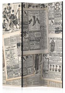 Artgeist Paraván - Vintage Newspapers [Room Dividers]