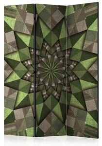 Artgeist Paraván - Star Mandala (Green) [Room Dividers]