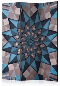 Artgeist Paraván - Star Mandala (Brown-Blue) [Room Dividers]