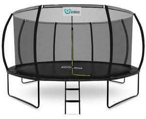 INLEA ULTIMATE Jump Trampolína 430 cm s vnútornou ochrannou sieťou - čierna