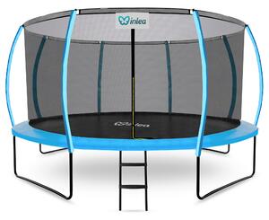 INLEA ULTIMATE Jump Trampolína 430 cm s vnútornou ochrannou sieťou - svetlomodrá
