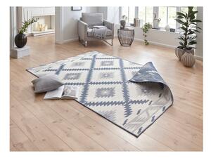 Modro-krémový vonkajší koberec NORTHRUGS Malibu, 80 x 150 cm