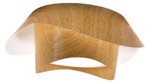 Toolight Toolight, APP1930-C, LED stropné svietidlo organického tvaru, 37 × 37,5 cm, 20 W, 4000 K, biela / dekor dreva, OSW-63003