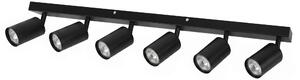 Toolight Toolight, JNH031-6C, stropné bodové svietidlo, 6× GU10, 75 cm, čierna, OSW-56220