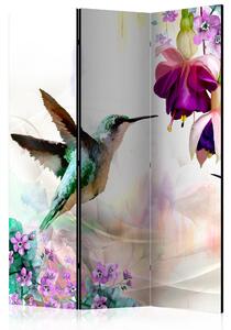 Artgeist Paraván - Hummingbirds and Flowers [Room Dividers]