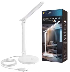 Toolight Toolight, JNH048-T, LED stolná lampa s 3 farbami svetla, 5 W, biela, OSW-56241
