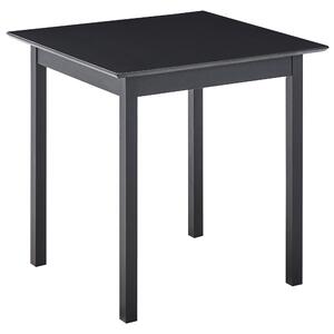 Jedálenský stôl čierny borovicové drevo 75 x 75 cm minimalistický škandinávsky štýl kuchyňa jedáleň