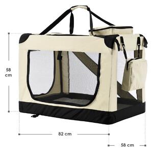 Prenosná taška pre psa XL – béžová