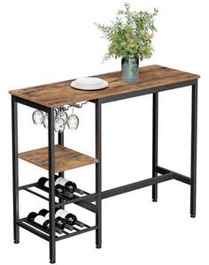 BAROVÝ STÔL, čierna, tmavohnedá, 110/40/90 cm Boxxx - Online Only jedálne, Online Only