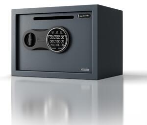 Malý vhadzovací trezor na kód, elektronický, na tržbu a obálky, 350x250x250 mm: PIERCE