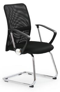 Konferenčná stolička Vicky skid (čierna). Vlastná spoľahlivá doprava až k Vám domov. 769786