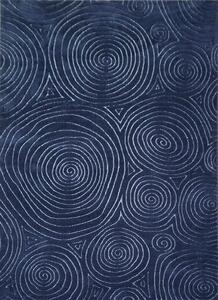 BE Koberec Kolekcia Zen Garden 2404 NAVY – námornícky modrý obdĺžnikový Rozmer: 200x290 cm