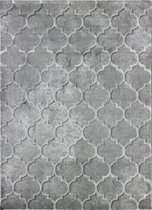 BE Koberec Elite 17391 GREY – sivý obdĺžnikový Rozmer: 60x100 cm
