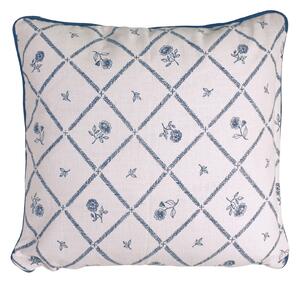 Bavlnený poťah na vankúš Lovisa Blue / White 45 × 45 cm
