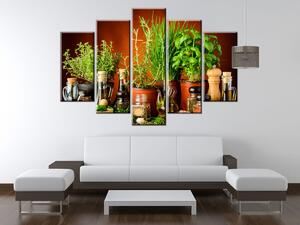 Gario Obraz na plátne Zeleninové prísady Veľkosť: 160 x 80 cm