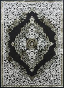 BE Koberec Elite 3935 BLACK GOLD – čierny obdĺžnikový Rozmer: 60x100 cm