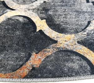BE Koberec Porte 0066 GREY GOLD – sivý žltý okrúhly Rozmer: 80 cm