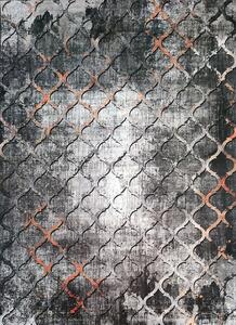 BE Koberec Porte 0066 GREY GOLD – sivý žltý obdĺžnikový Rozmer: 50x80 cm