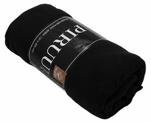 Jersey prestieradlo EVA 200x220 cm ČIERNE