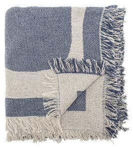 Prehoz z recyklovanej bavlny Ethan Blue 130 × 160 cm