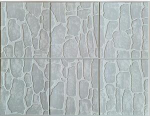 Obkladové panely 3D OS32-K01-F05, cena za kus, rozmer 440 x 580 mm, kamenný obklad sivý, IMPOL TRADE