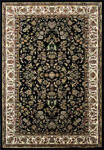 BE Koberec Anatolia 5378 BLACK – čierny obdĺžnikový Rozmer: 70x100 cm