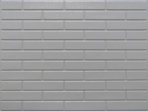 Obkladové panely 3D OS03-K05, cena za kus, rozmer 440 x 580 mm, malá tehla sivá, IMPOL TRADE