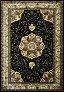 BE Koberec Anatolia 5328 BLACK – čierny obdĺžnikový Rozmer: 70x100 cm