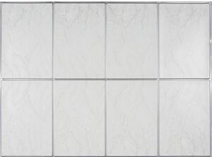Obkladové panely 3D OS08-K01-F01, cena za kus, rozmer 440 x 580 mm, obklad s žíhaním a striebornou škárou, IMPOL TRADE