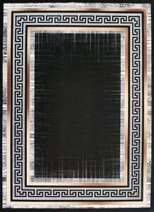 BE Koberec Porte 2228 BLACK GOLD – čierny obdĺžnikový Rozmer: 50x80 cm