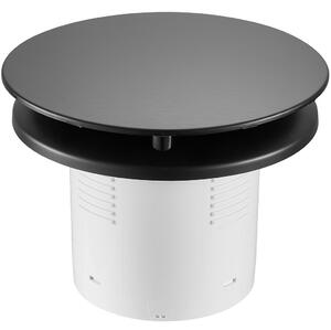 CERANO - Kúpeľňový axiálny okrúhly ventilátor - 12W, potrubie 100mm - čierna matná