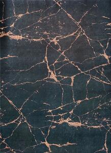 BE Koberec Porte 2007 BLACK GOLD – čierny zlatý obdĺžnikový Rozmer: 50x80 cm