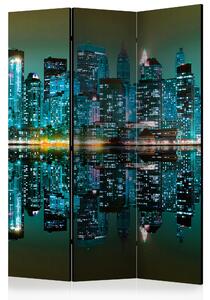 Artgeist Paraván - Gold reflections - NYC [Room Dividers]