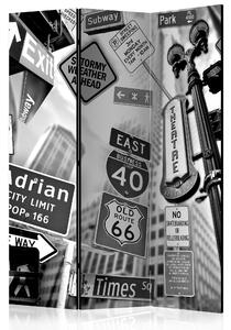 Artgeist Paraván - Roads to Manhattan [Room Dividers]