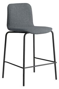 Barová stolička LABELL, výška sedadla 650 mm, čierna/antracit