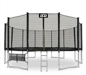 Trampolína Aga SPORT PRO 518 cm Čierna + ochranná sieť