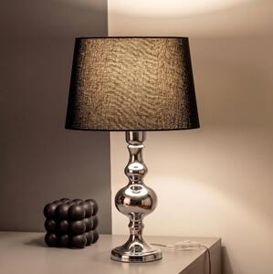 BRILAGI - Stolná lampa CERIA 1xE27/60W/230V pr. 30 cm lesklý chróm/čierna