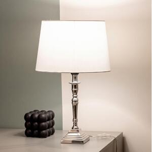 BRILAGI - Stolná lampa CERIA 1xE27/60W/230V priemer 30 cm strieborná/biela