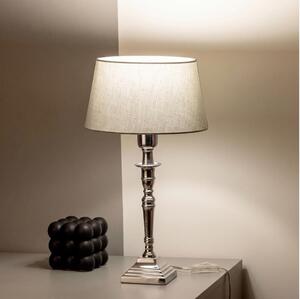 BRILAGI - Stolná lampa CERIA 1xE27/60W/230V priemer 25 cm strieborná/sivá