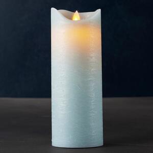 LED sviečka Exclusive 20cm, modrá z pravého vosku