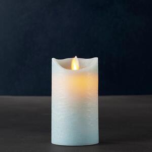 LED sviečka Exclusive 12,5cm, modrá z pravého vosku