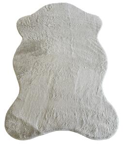 BE Koberec Puffy PUFFY 060 WHITE – biely obdĺžnikový Rozmer: 40x60 cm