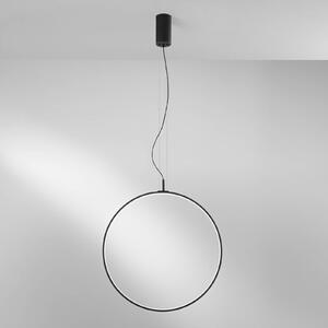 Luce Ambiente Design LED závesné svietidlo Toorx, čierna, Ø 60 cm, kov,, Čierna, Obývacia izba / jedáleň, kov, Moderný, Závesné svietidlo