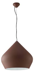 Luce Ambiente Design Závesné svietidlo Tholos, bronzová/biela, Ø 52 cm, kov, Hnedá / staromosadz, Obývacia izba / jedáleň, kov, Moderný, Závesné svietidlo