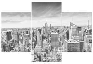 Obraz na plátne Obrovské mrakodrapy v New Yorku - 3 dielny Rozmery: 90 x 70 cm